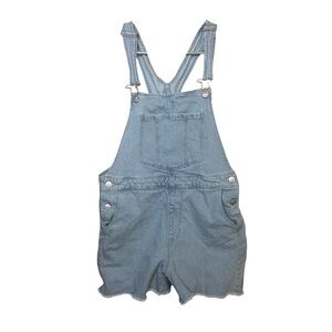 No Boundaries Denim Overall Shorts Juniors Medium 7-9